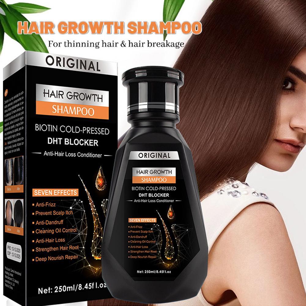 Hair Care With Protein - 모발 성장을위한 빗 브러시가있는 250ML 비오틴
