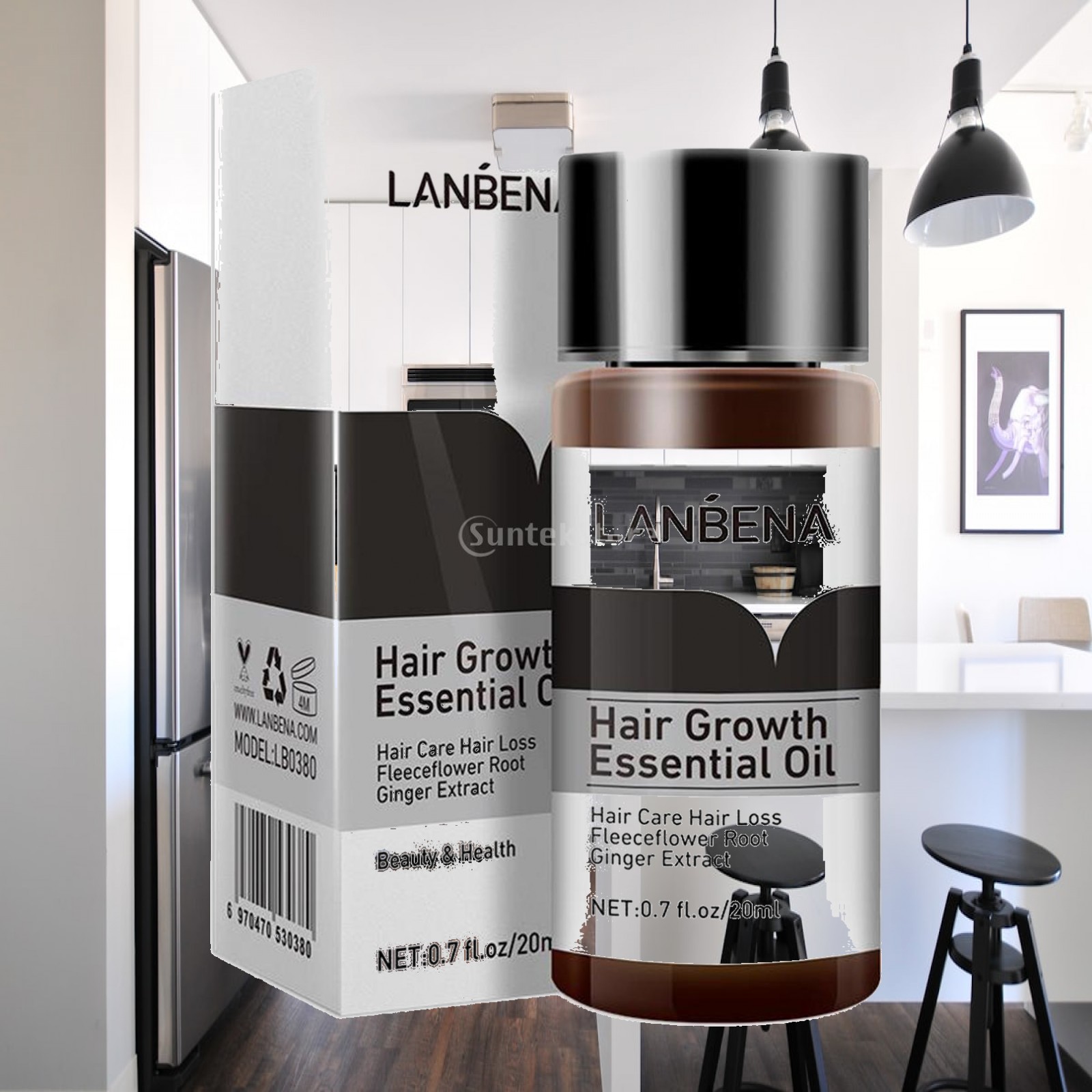 Hair Care Ginseng - 유니섹스 헤어 성장 에센스 오일 천연