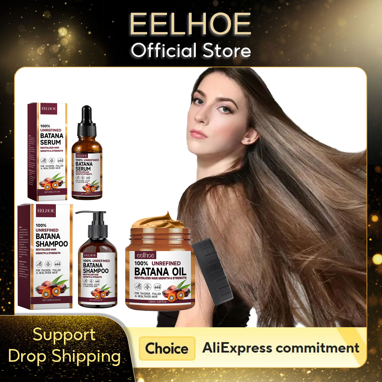 Hair Care Keratin - EELHOE 천연 바타나 오일 딥 모이스춰