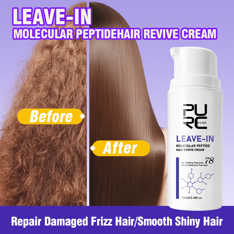 Hair Care With Protein - PURC 리브인 케라틴 헤어 크림, 손상된
