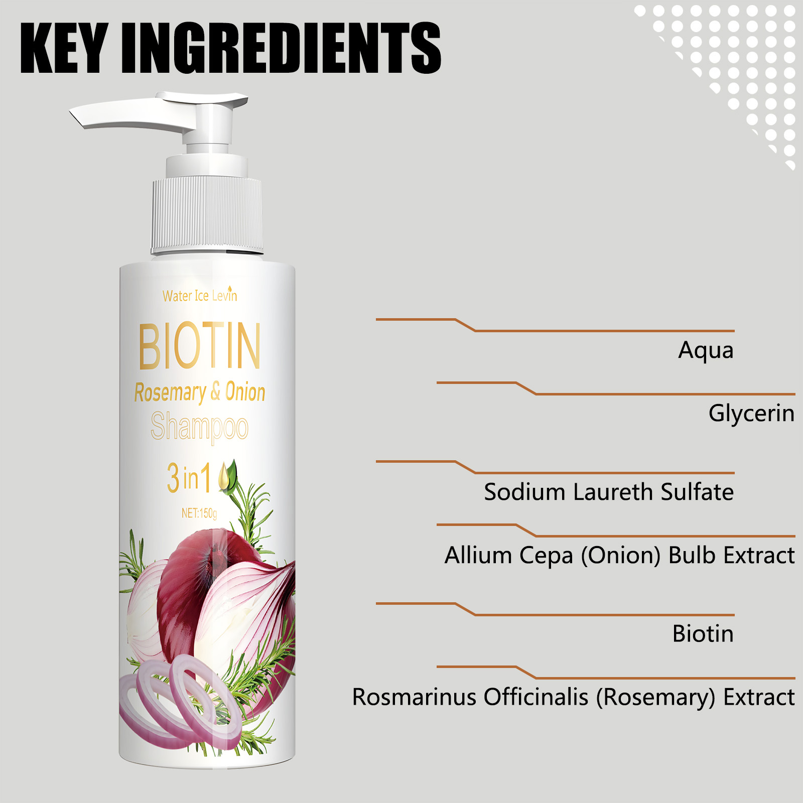 비오틴 로즈마리 & 양파 3 in 1 샴푸 모근 강화, - Biotin Shampoo Thickening 리뷰 및 가격