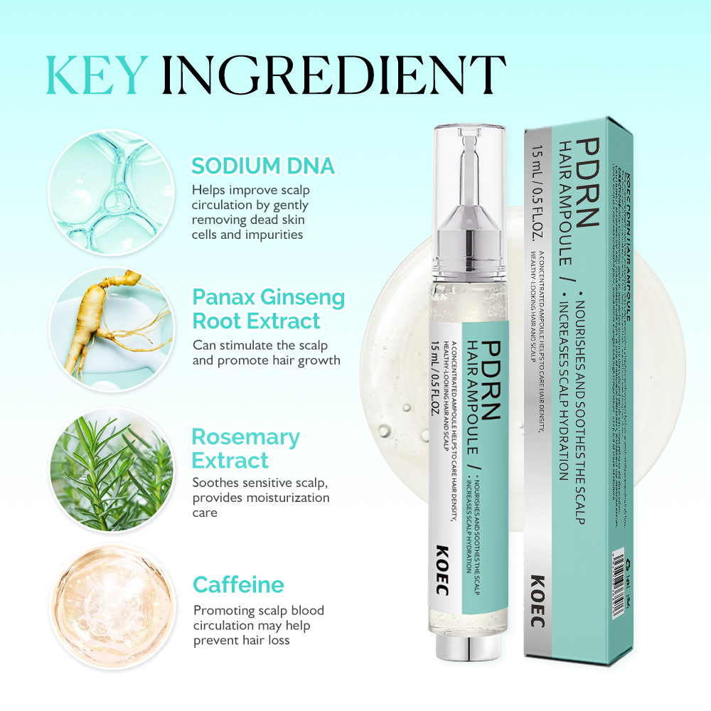 15g KOEC PDRN 헤어 케어 에센스 리들 샷 헤 - Hair Care Ginseng 리뷰 및 가격