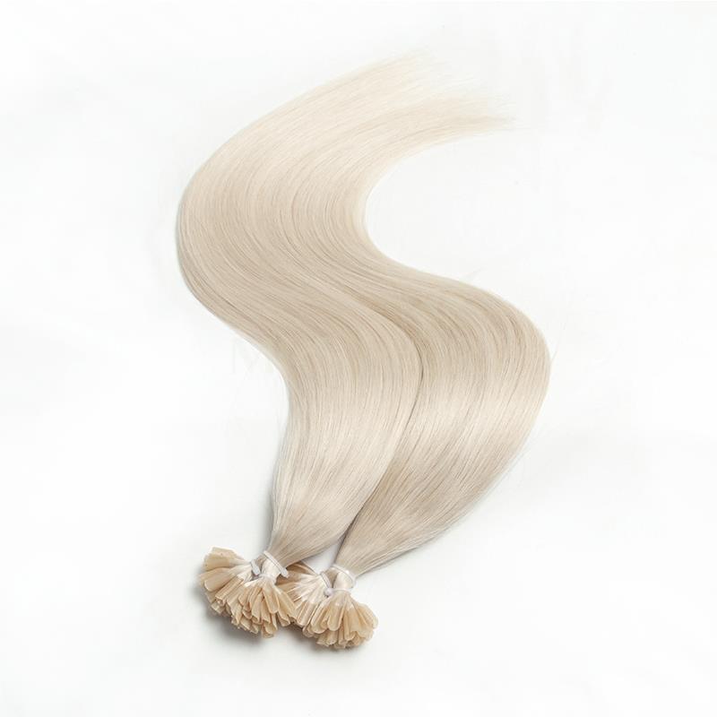 U 팁 헤어 익스텐션 화이트 블론드 1001 네일 핫  - Hair Care Keratin 리뷰 및 가격