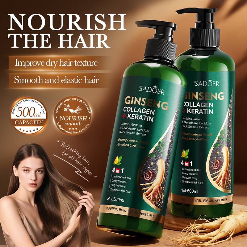 인삼 콜라겐 케라틴 헤어 컨디셔너 500ml SADOE - Hair Care Ginseng 리뷰 및 가격