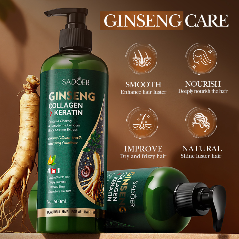 인삼 콜라겐 케라틴 헤어 컨디셔너 500ml SADOE - Hair Care Ginseng 리뷰 및 가격
