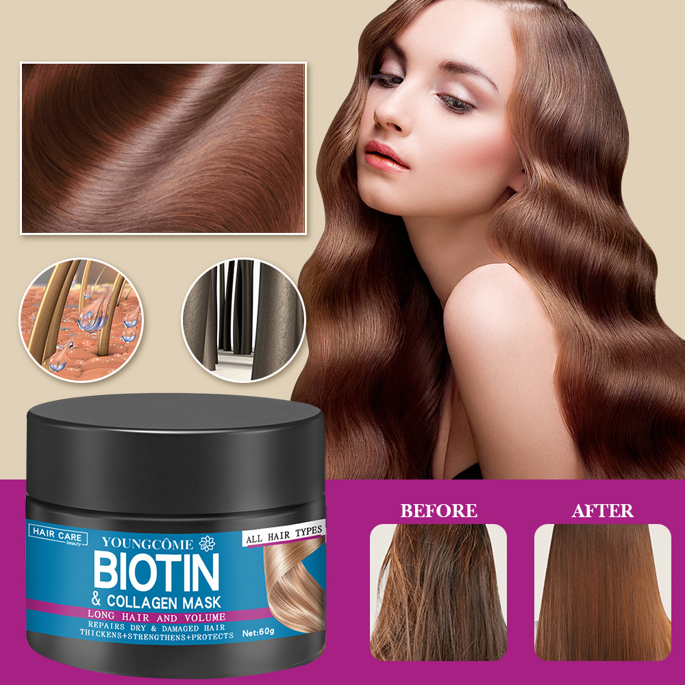 헤어 리페어 헤어 마스크 비오틴 콜라겐 케라틴 트리트먼 - Hair Care Keratin 리뷰 및 가격